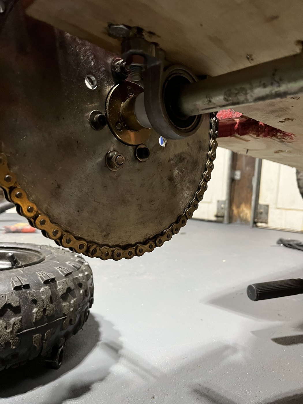 Detailed view of sprocket combination solution
